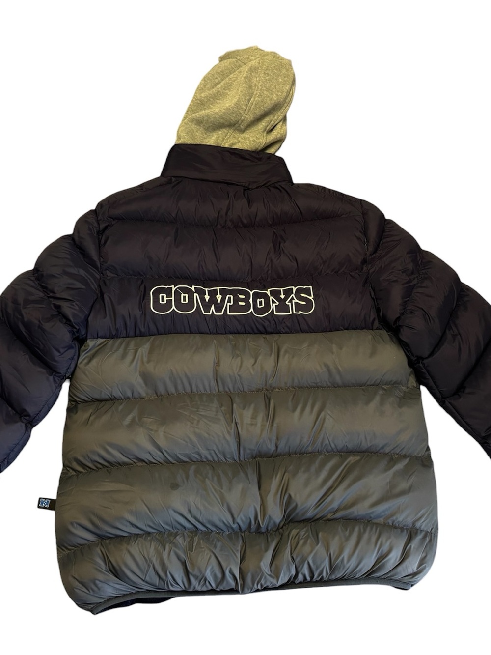Team Apparel DALLAS COWBOYS Mens Size L Puffer  JACKET With Hood